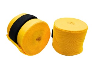 Kanong Elastic Muay Thai Handwraps : Yellow