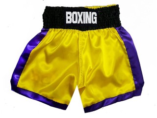 Custom Boxing Shorts : KNBXCUST-2050-Yellow