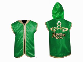 Custom Muay Thai Hoodies : KNHOD-121-Green