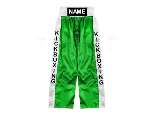 Custom kickboxing pants : KNPANTS-001-Green