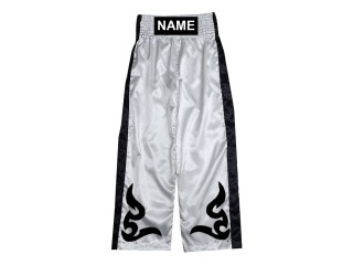 Custom kickboxing pants : KNPANTS-002-White