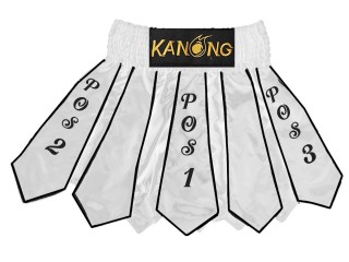 Custom Muay Thai Shorts : KNSCUST-1170-White