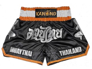 Custom Muay Thai Shorts : KNSCUST-1293-Black