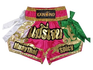 Custom Muay Thai Shorts : KNSCUST-1298-Pink