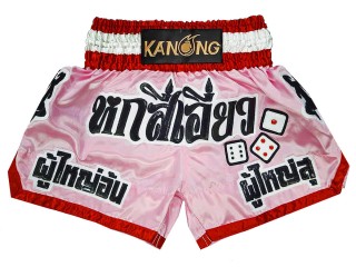 Custom Muay Thai Shorts : KNSCUST-1299-Pink