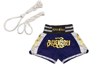 Mongkol Prajead set with Muay Thai Shorts : Mongkol-Boran-147-Navy