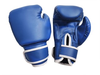 Kanong Kids Muay Thai Boxing Gloves : Plain Blue