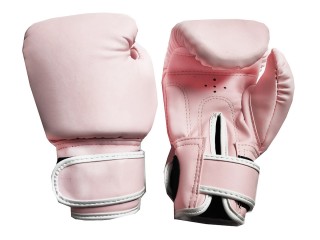 Kanong Kids Muay Thai Boxing Gloves : Plain Pink
