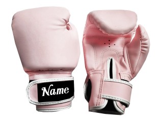 Custom Kids Muay Thai Gloves : KNGCUST-KIDS-438 Pink