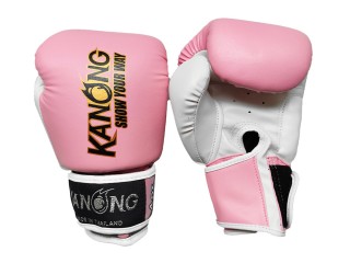 Kanong Kids Thai Boxing Gloves : Light Pink