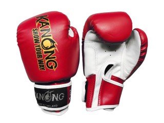 Kanong Kids Thai Boxing Gloves : Red