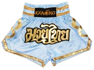 Kanong Muay Thai boxing Shorts : KNS-121-Light Blue
