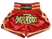 Kanong Muay Thai boxing Shorts : KNS-121-Red