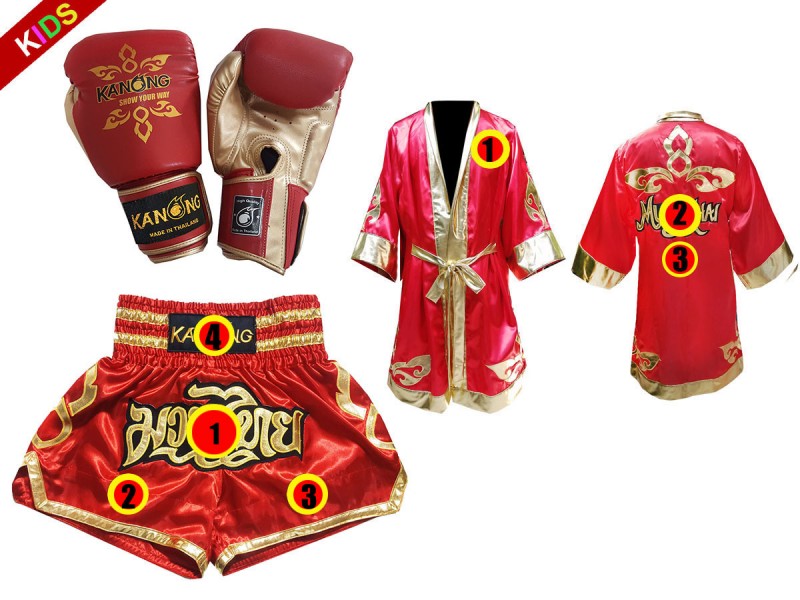 Muay Thai Bundle - Custom Muay Thai Boxing Robe + Muay Thai Shorts