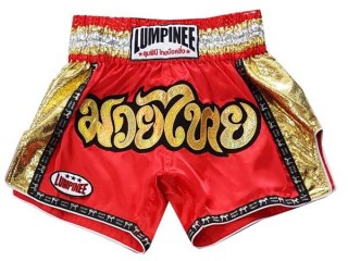 Lumpinee Thailand Muay Thai Boxing shorts : LUM-045-Red