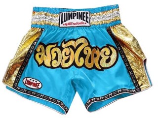 Lumpinee Muay Thai Boxing shorts : LUM-045-Skyblue