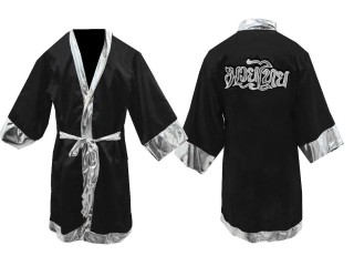 Peronalized Kanong Boxing Gown : KNFIR-125-Black