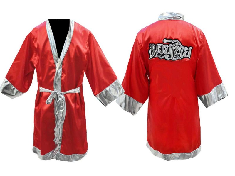 Peronalized Kanong Boxing Gown  : KNFIR-125-Red