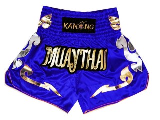 Kanong Muay Thai boxing Shorts : KNS-126-Blue