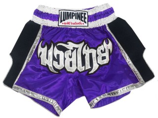 Lumpinee Purple Muay Thai Boxing shorts : LUM-023-Purple
