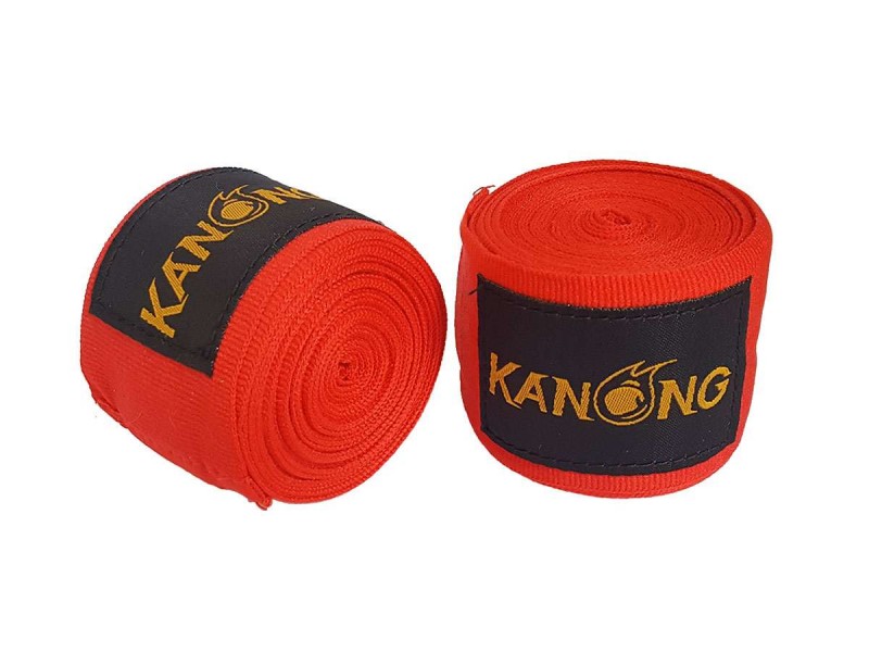 KANONG Muay Thai Handwraps : Red