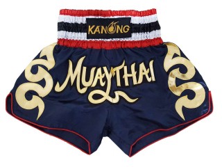 Kanong Muay Thai boxing Shorts : KNS-120-Navy