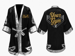 Personalised Custom Muay Thai Fight Robe with Custom Logo Patch