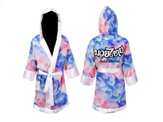 Personalised Sublimated Muay Thai Fight Robe Personalised Sublimated Muay Thai Fight Robe