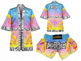 Personalized Boxing Robe and Muay Thai Shorts : SET-508