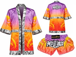 Personalized Boxing Robe and Muay Thai Shorts : SET-509
