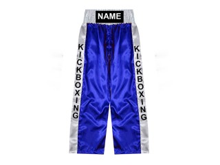 Custom kick boxing trousers : KNPANTS-001-Blue