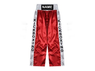 Custom kick boxing trousers : KNPANTS-001-Red