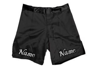 Custom MMA shorts with name : Black