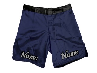 Custom MMA shorts with name : Navy
