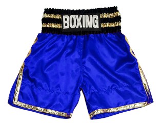 Custom Boxing Trunks : KNBSH-039-Blue
