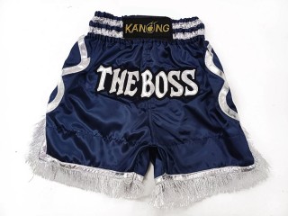 Custom Boxing Shorts , Personalise Boxing Shorts : KNBXCUST-2048-Navy