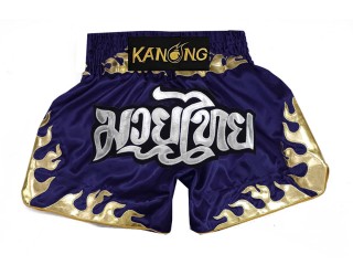 Kanong Muay Thai Shorts : KNS-145-Navy