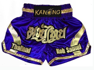 Personalise Black and Red Muay Thai Shorts : KNSCUST-1201