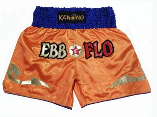 Personalise Black and Red Muay Thai Shorts : KNSCUST-1216
