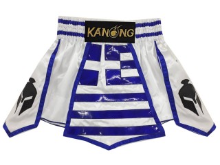 Personalise Black and Red Muay Thai Shorts : KNSCUST-1221