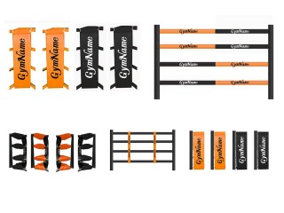 Personalised Boxing Ring Covers Set : Orange/Black