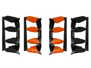 Muay Thai Turnbuckle Covers (set of 16) : Orange/Black