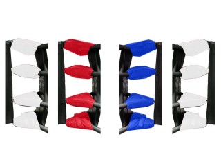 Muay Thai Turnbuckle Covers (set of 16) : Red/Blue/White
