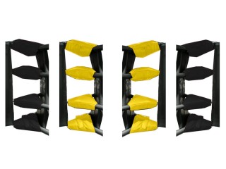 Muay Thai Turnbuckle Covers (set of 16) : Yellow/Black