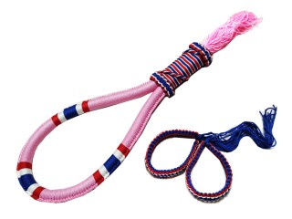 Muay Thai Head band + Arm bands : CrossFlag-Pink