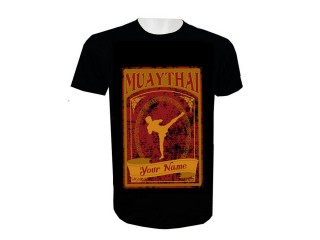 Custom Design Black Thai Boxing Shirts : KNTSHCUST-013
