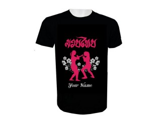 Custom Name High Quality Muay Thai T-Shirt : KNTSHCUSTWO-001