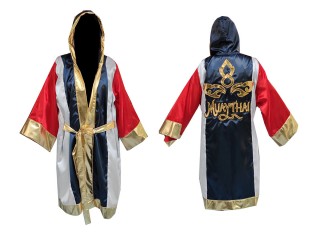 Personalize Kanong Boxing Fight Robe : KNFIR-120-Navy