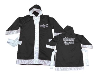 Personalize Kanong Muay Thai Boxing Robe : KNFIRCUST-002-Black