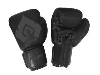 Personalised Grey/Black Boxing Gloves : KNGCUST-069